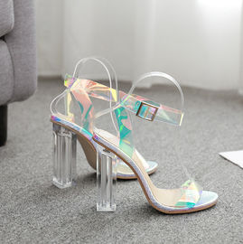 Lady ' S Shoes 137CM Transparent Holographic Fabric